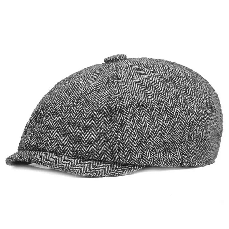 Men’s Vintage Newsboy Cap – Stylish Golf & Driving Hat for All Seasons