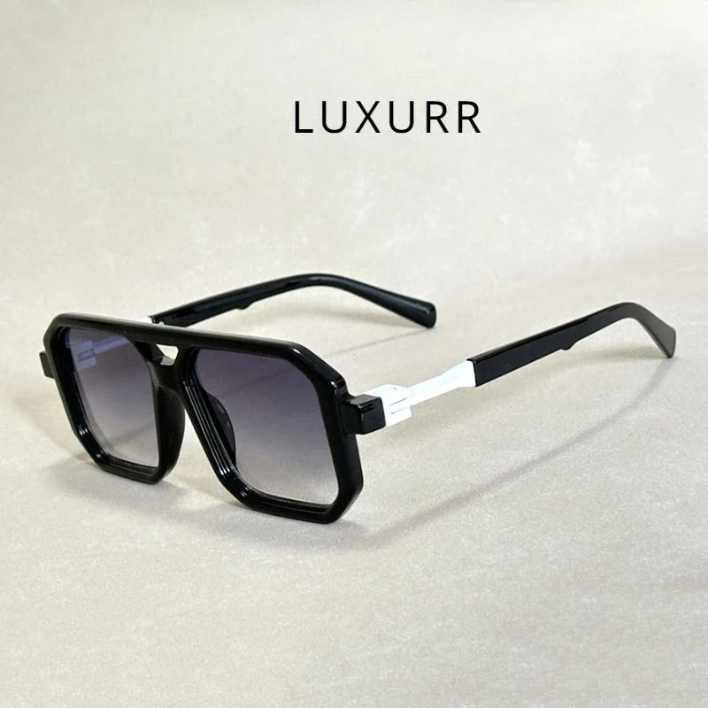 Vintage Fashion Sunglasses – Square Retro Shades for Men