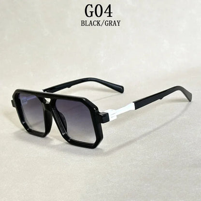 Vintage Fashion Sunglasses – Square Retro Shades for Men