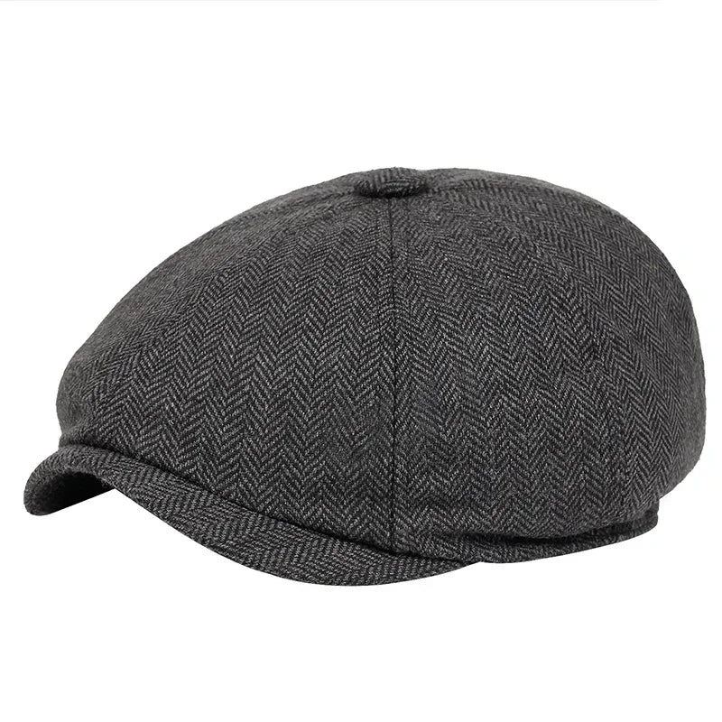 Men’s Vintage Newsboy Cap – Stylish Golf & Driving Hat for All Seasons