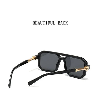 Vintage Fashion Sunglasses – Square Retro Shades for Men