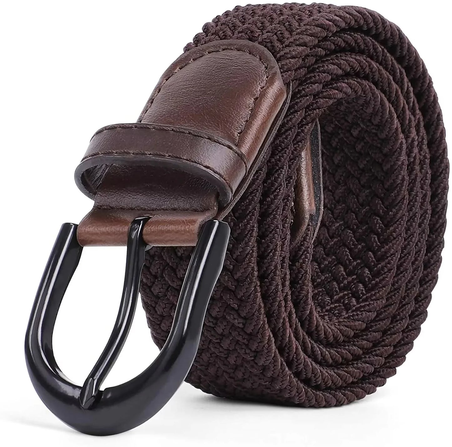 Elastic Braided Belt for Men & Women - Nylon Woven Stretch Belt for Jeans & Pants - Adjustable, Comfortable & Stylish