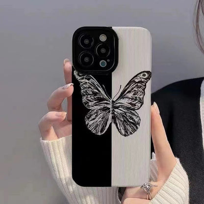 Dark Butterfly Full-Coverage Phone Case – Shockproof & Stylish Protection