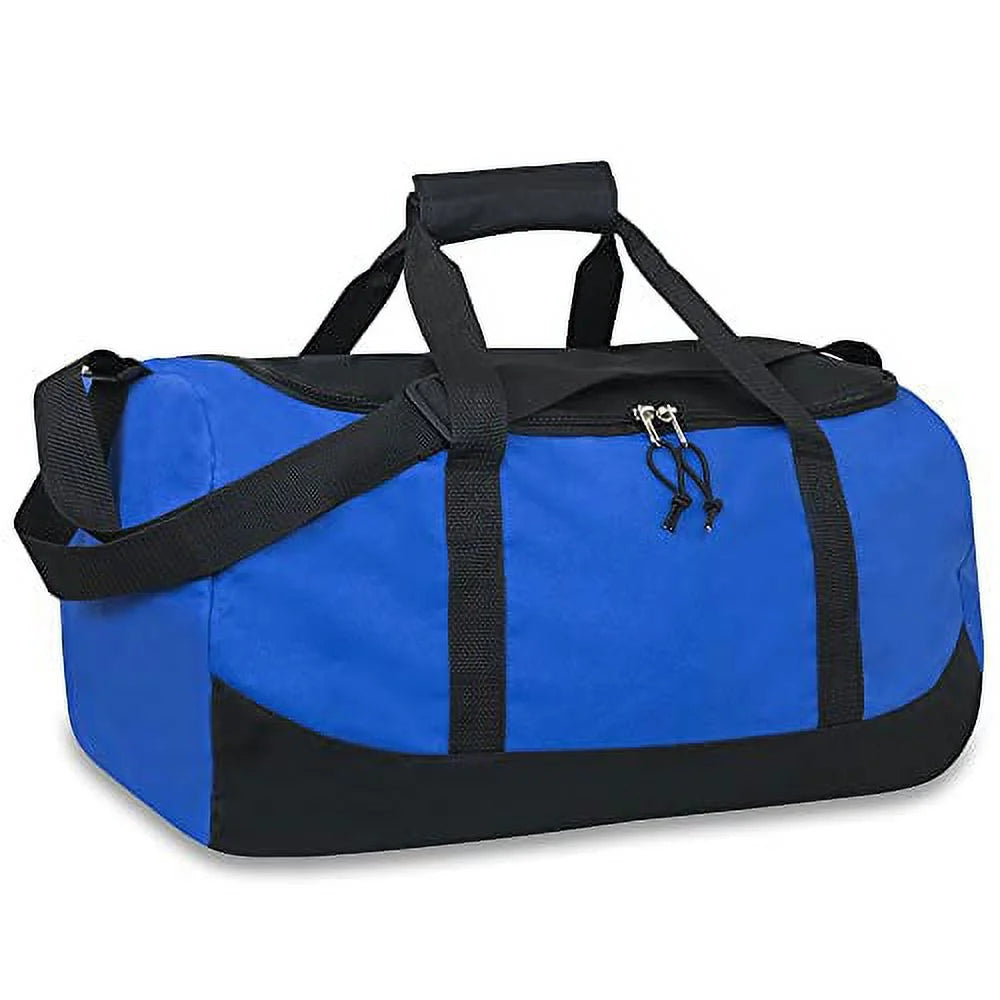 30L Canvas Duffle Bag – 17" Travel, Weekend & Shopping Bag (Blue)