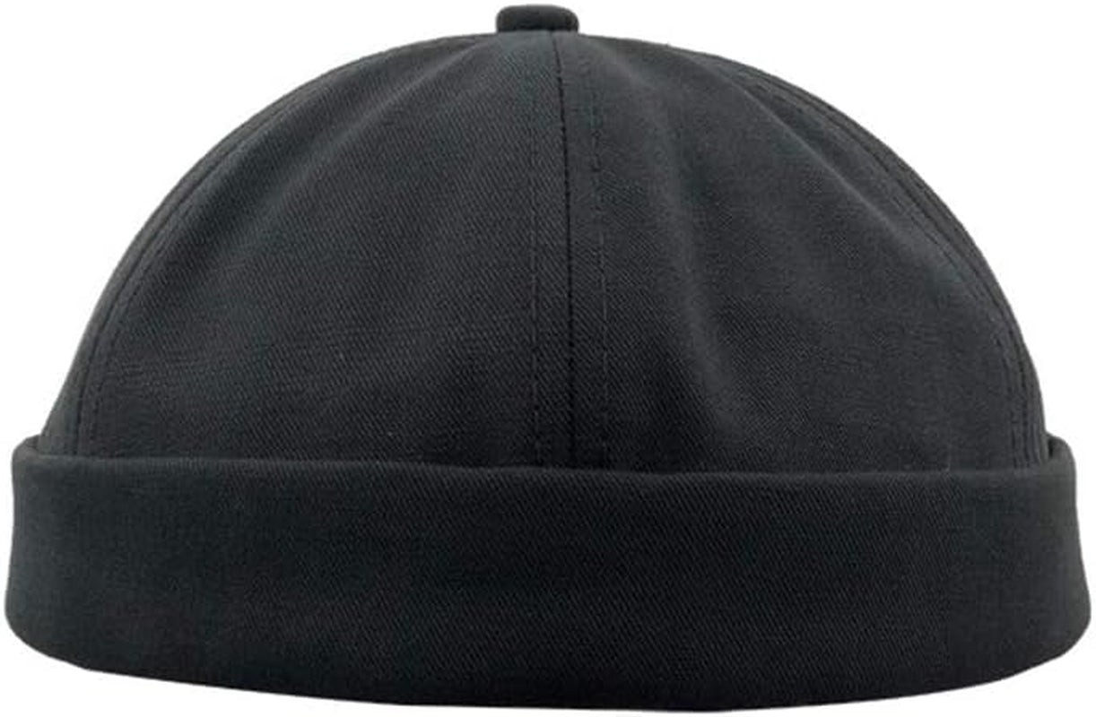 Brimless Docker Cap – Adjustable Retro Sailor Beanie for Men